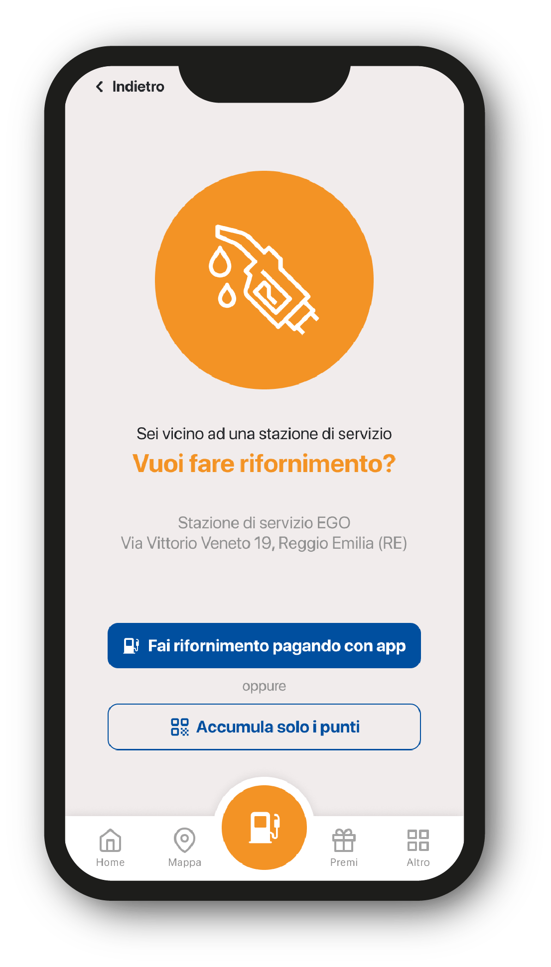 Schermata app 1