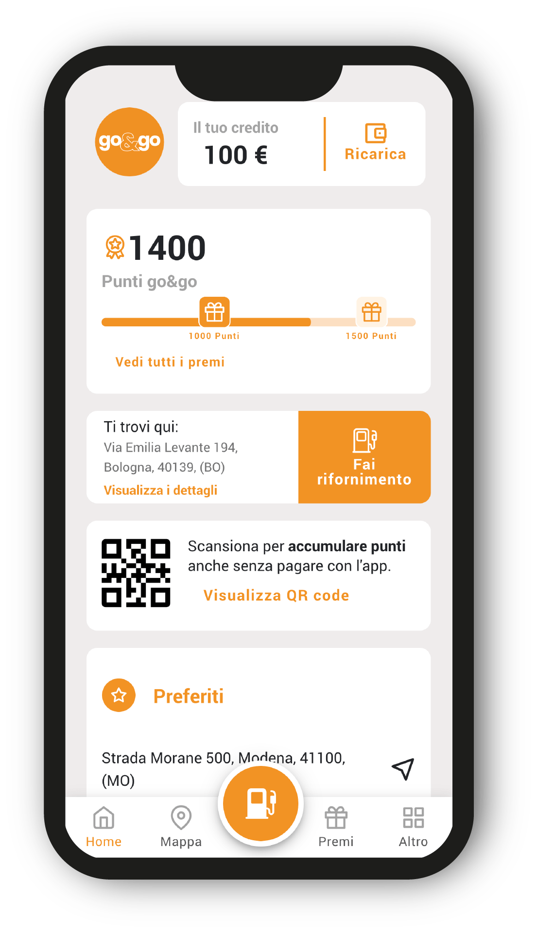 Schermata app 2
